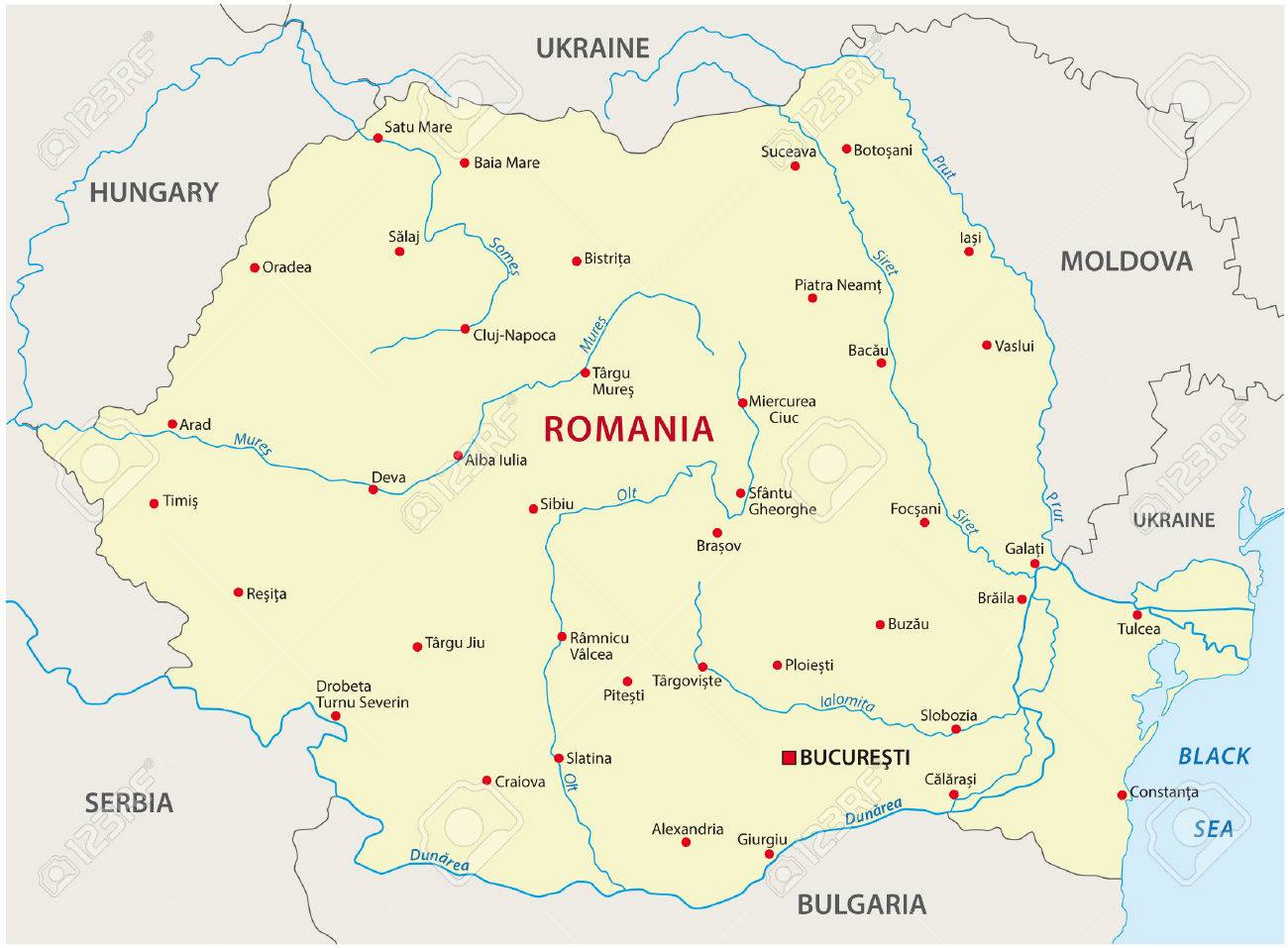 romania map royalty free
