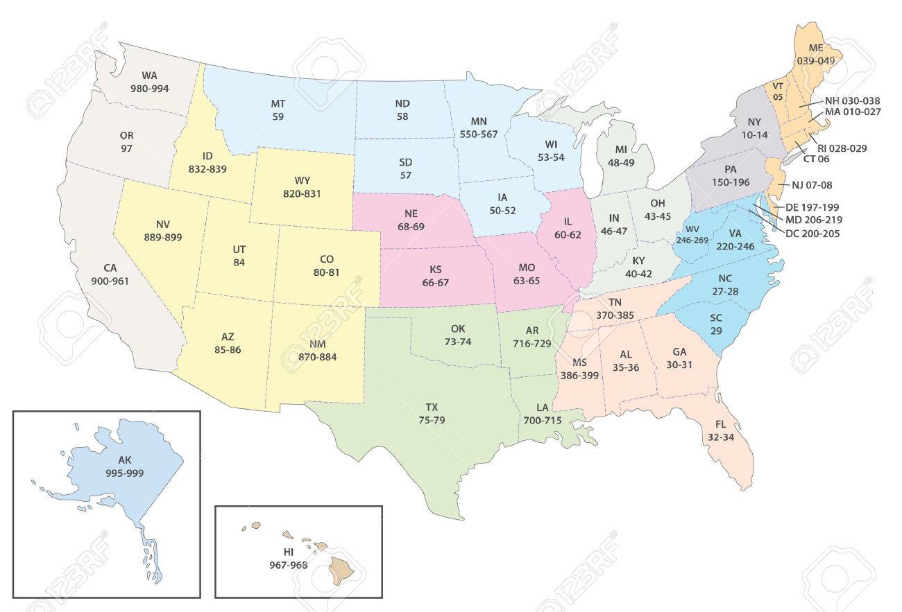 united states zip code map royalty free cliparts vectors and stock united states pin map