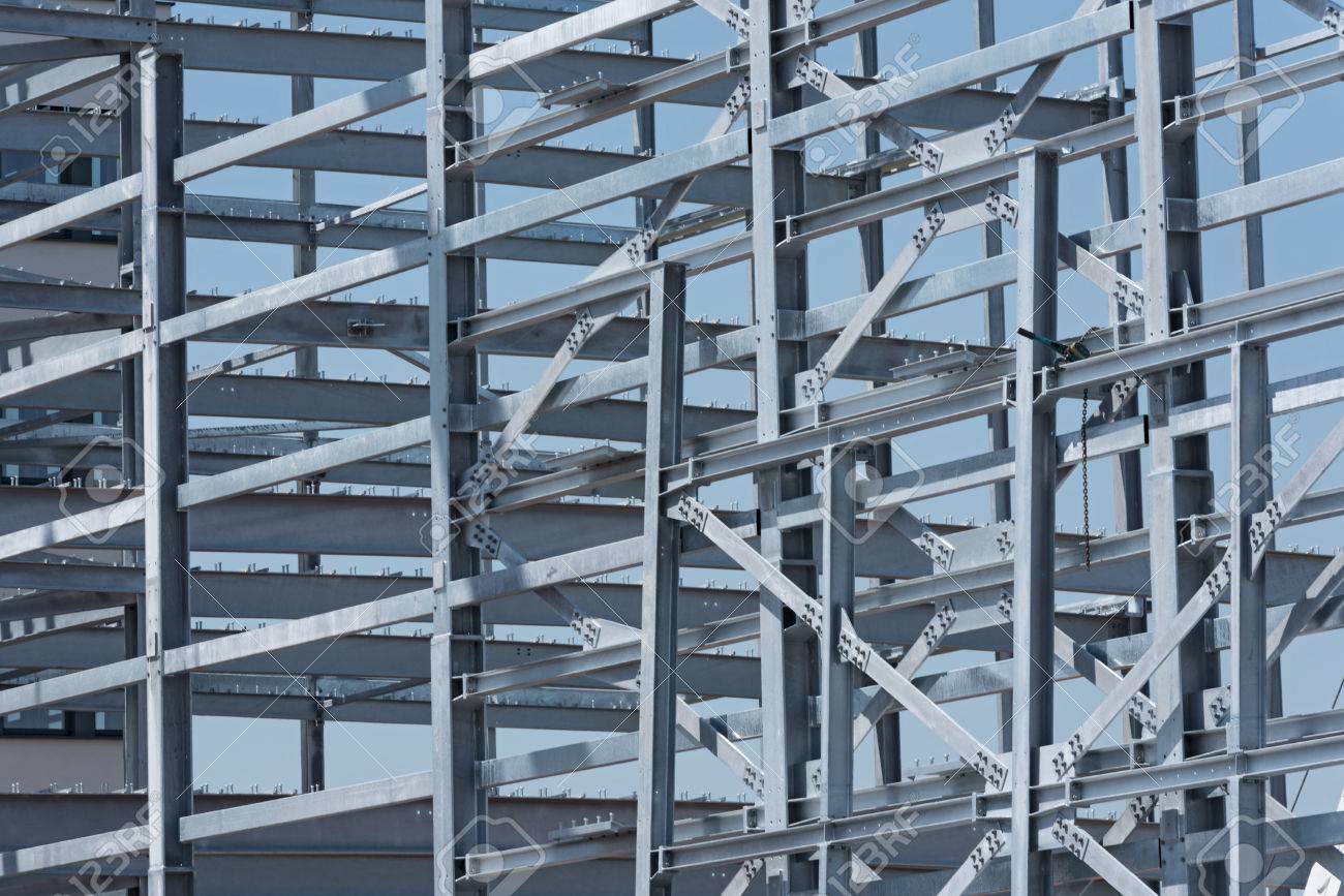 産業建設中のビルの鉄骨構造 の写真素材 画像素材 Image