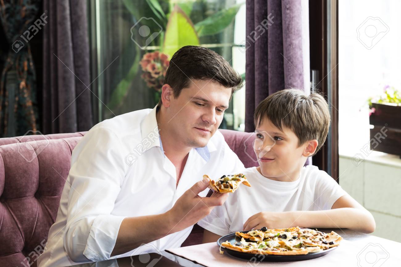 father s son eating