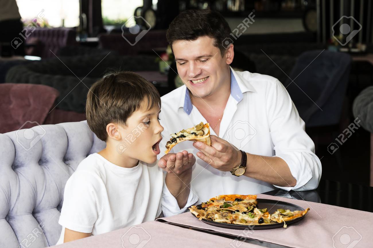 father s son eating