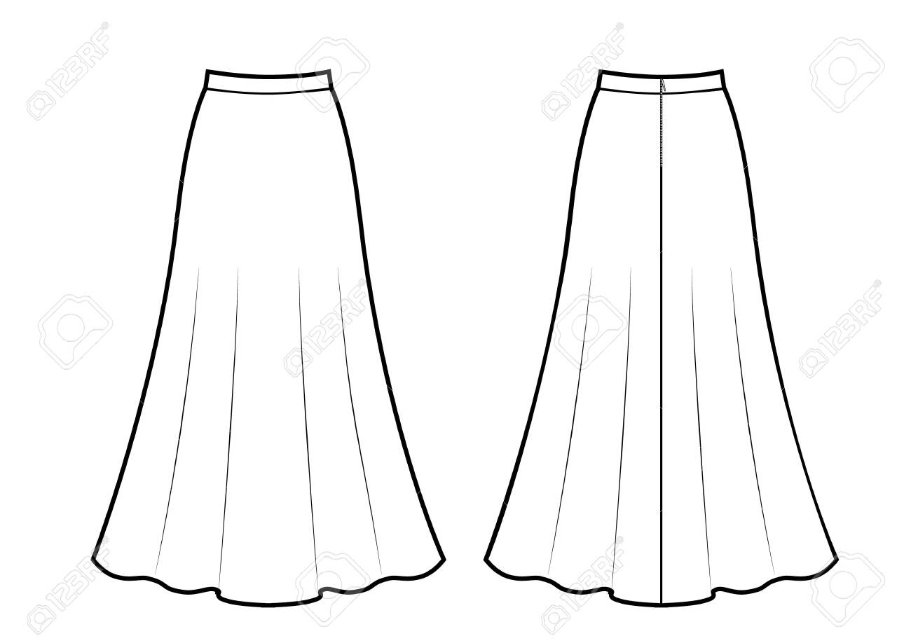 skirt drawing