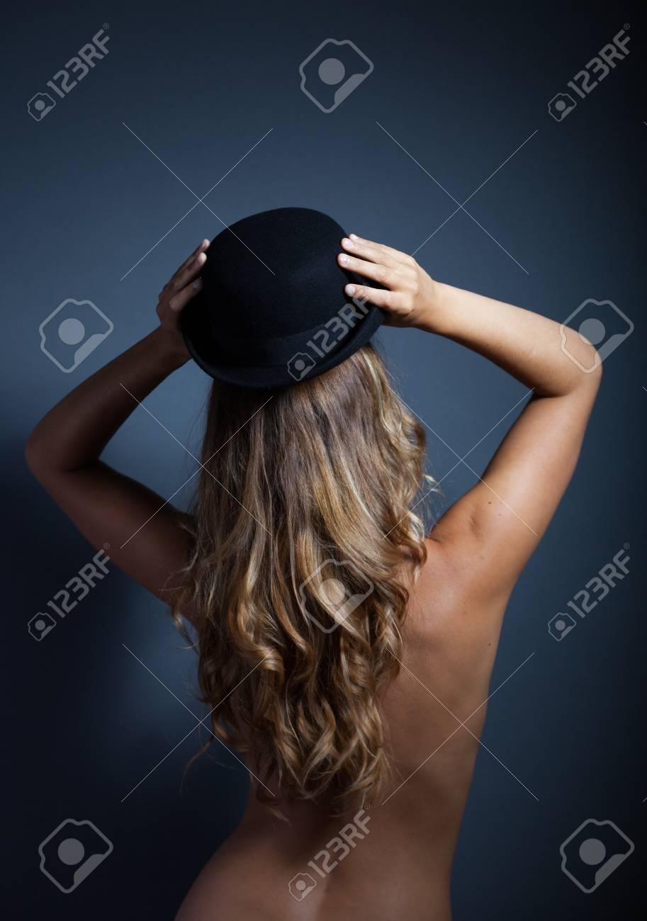 Nake women standing on head photo 612