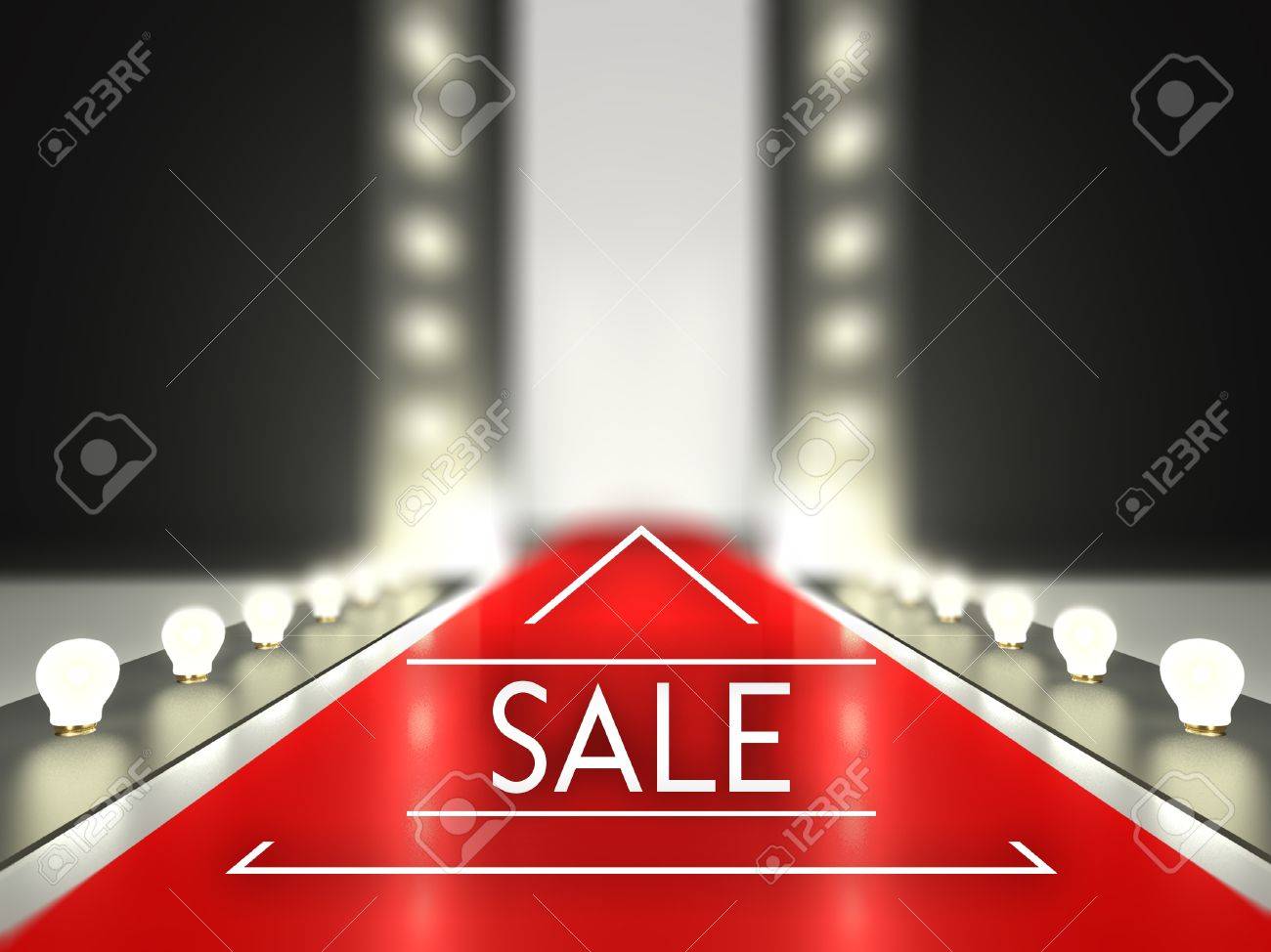 ファッション滑走路 レッド カーペット キャットウォーク上で販売 の写真素材 画像素材 Image