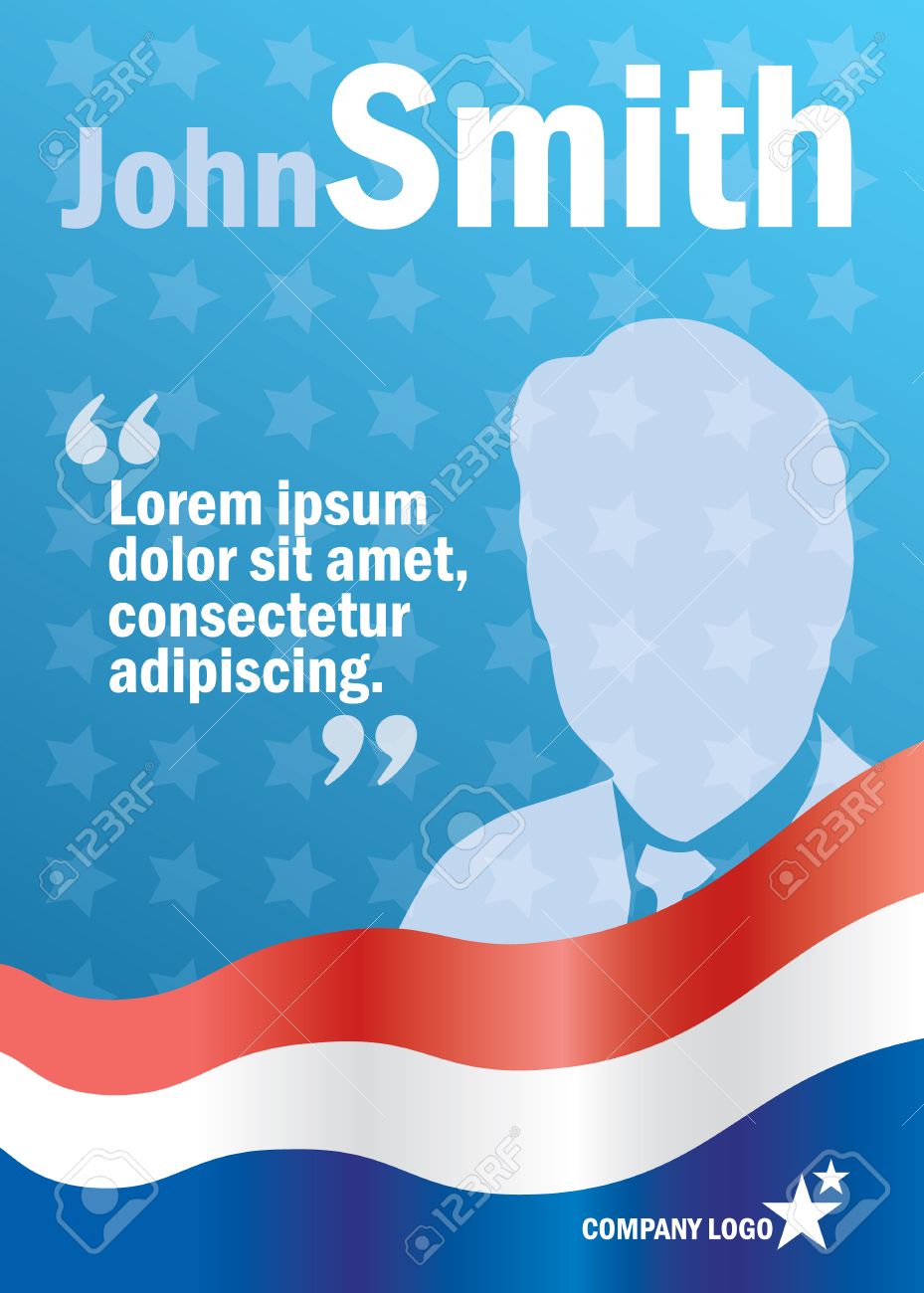presidential or parliament elections poster template vector free campaign poster template