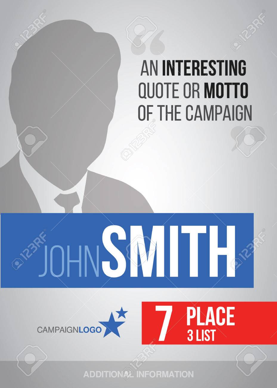 presidential or parliament elections poster template vector free campaign poster template