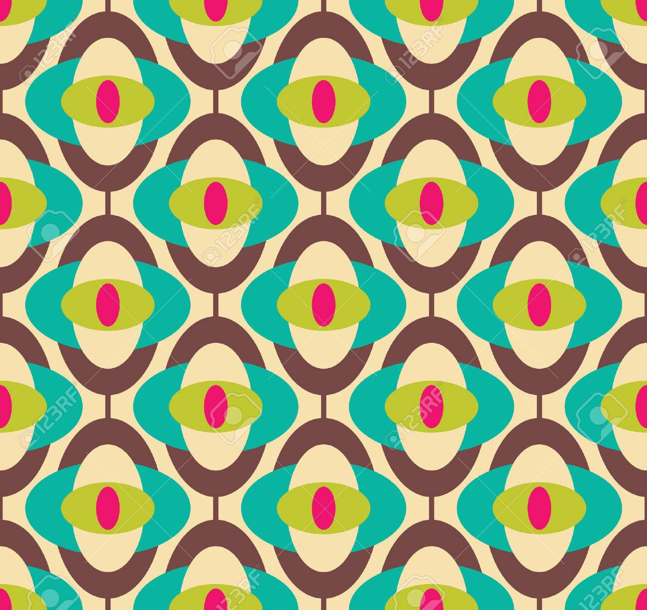 Scarica Gratis Images Seamless Geometric Vintage Wallpaper Vector Illustration Royalty dernière par