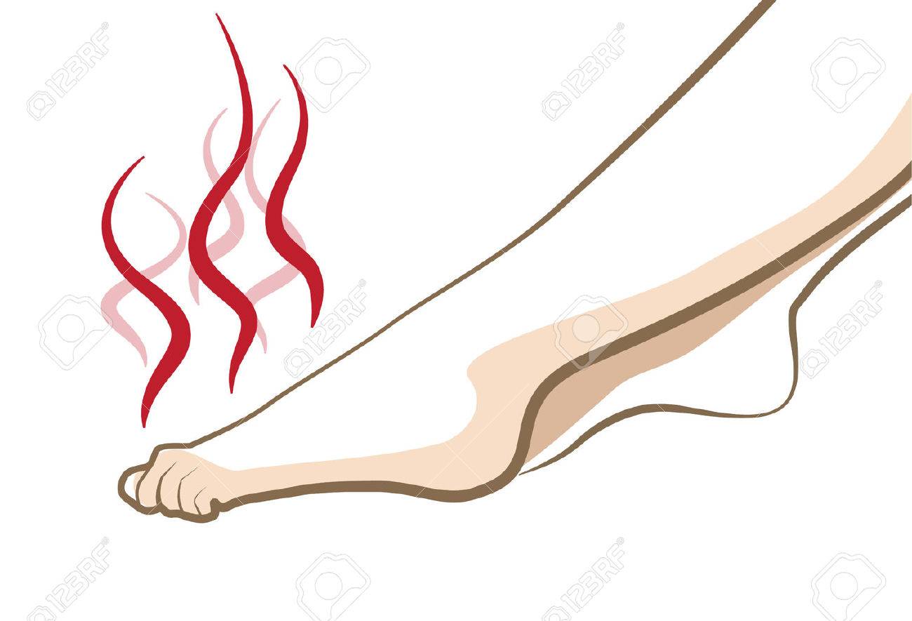 臭い臭い足 ベクトル化粧品コンセプトのイラスト素材 ベクタ Image