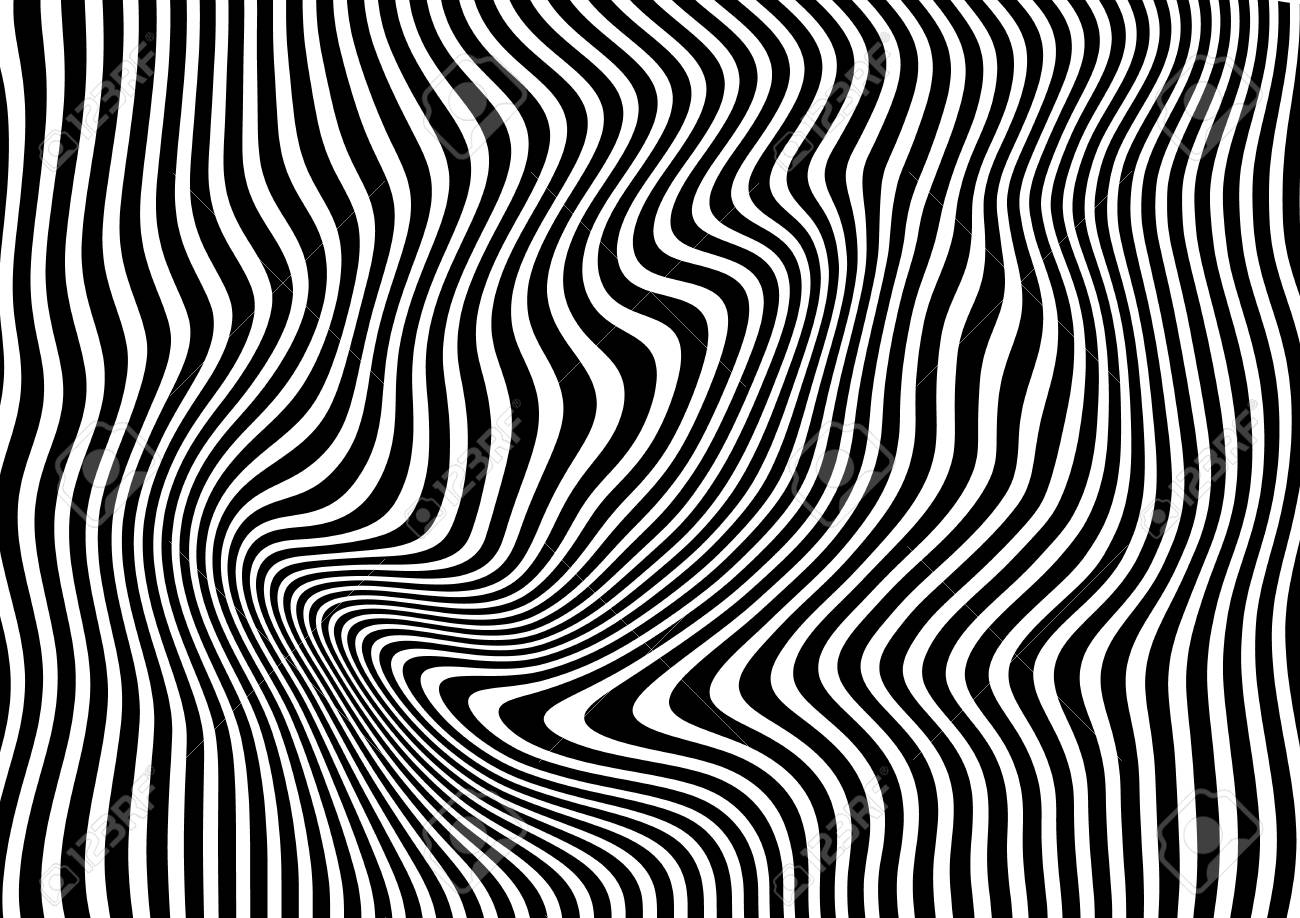 Op Art Abstrait Motif Geometrique Noir Et Blanc Illustration Clip Art Libres De Droits Vecteurs Et Illustration Image