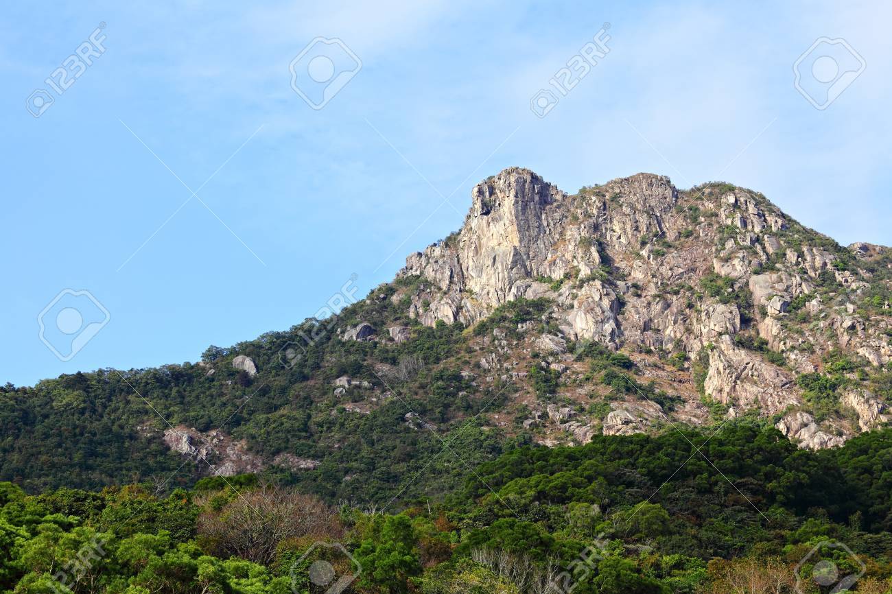 Lion Rock Lion Like Mountain In Hong Kong One Of The Symbol Stock Photo Picture And Royalty Free Image Image