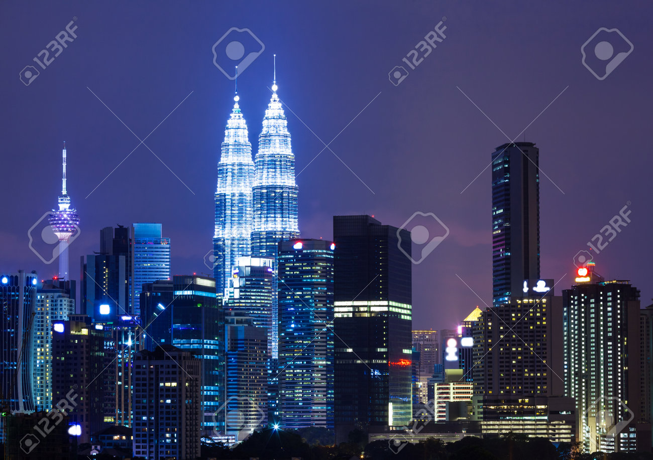 Capital City Of Malaysia, Kuala Lumpur At Night Stock Photo, Picture and  Royalty Free Image. Image 22745981.