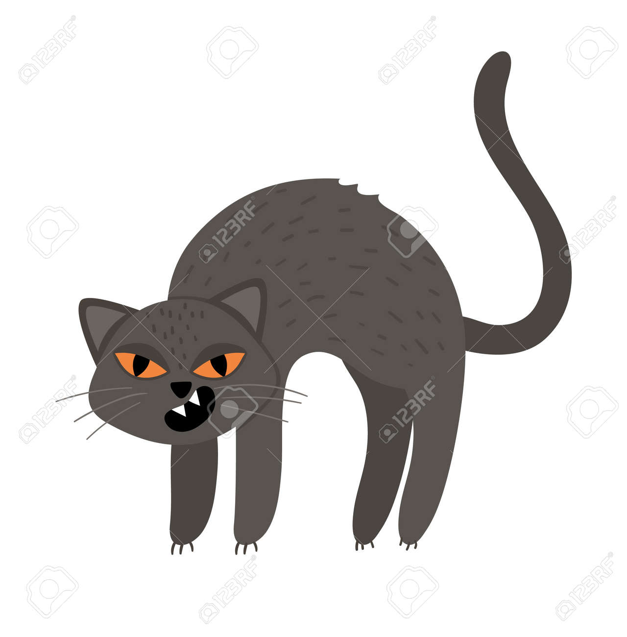 funny black cat icon vector illustration design Stock Vector Image