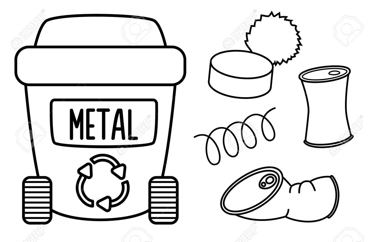 Una Dibujos De Tachos De Reciclaje Reciclaje Dibujo Bote De Basura