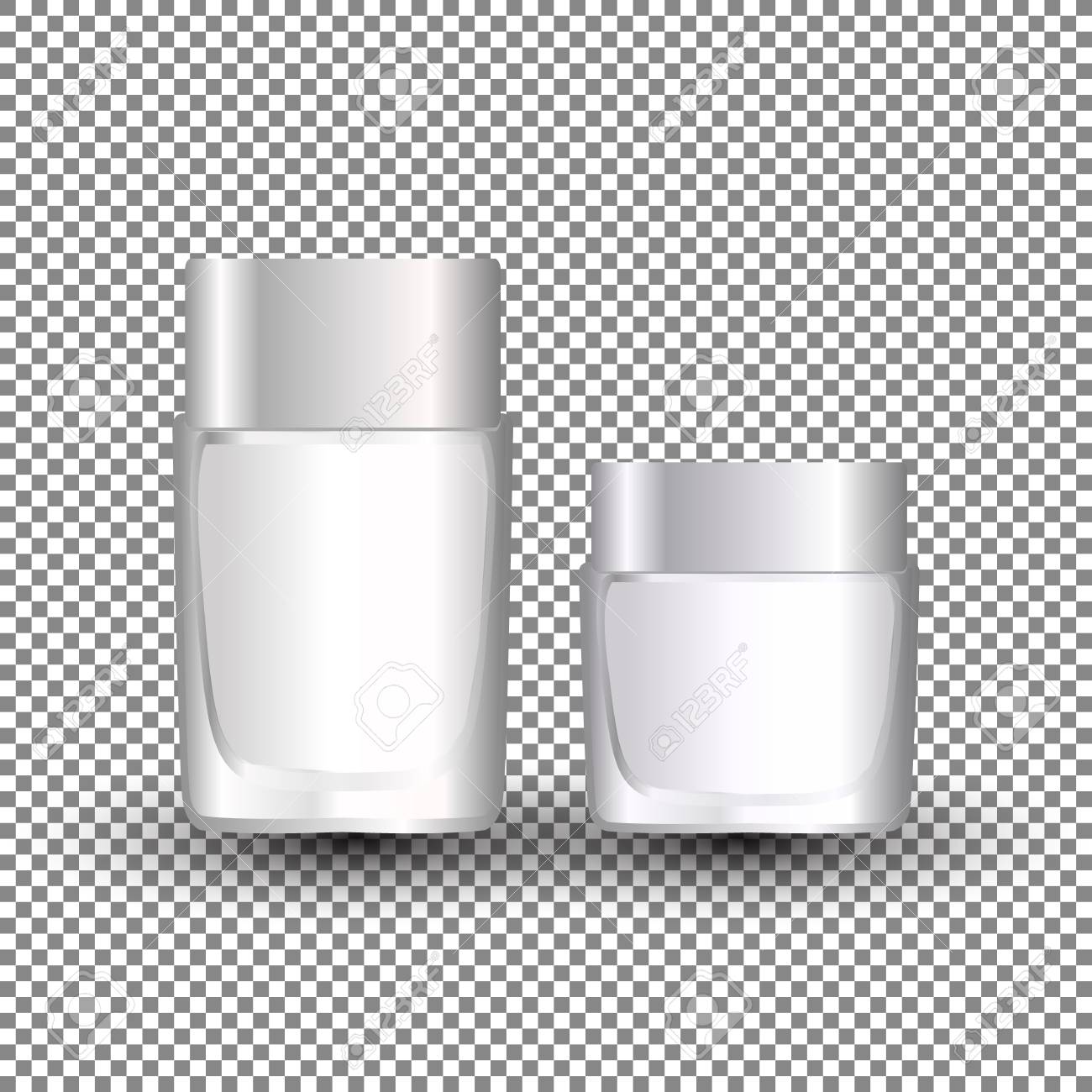 white cream jar template for skin care product face moisturizer