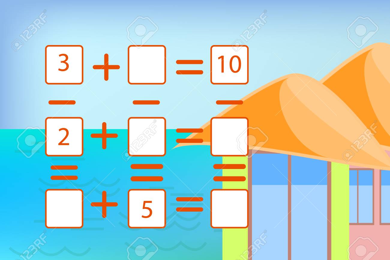 Counting Game For Preschool Children Mathematics Task How Many - 