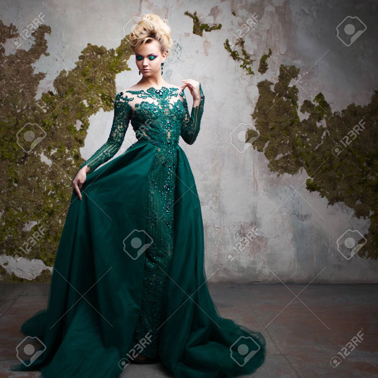 belle robe verte