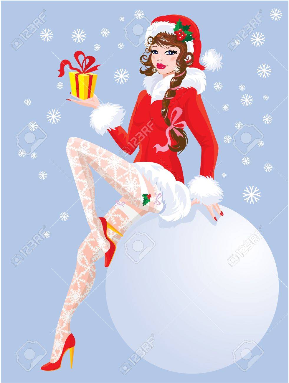 blue mrs claus dress