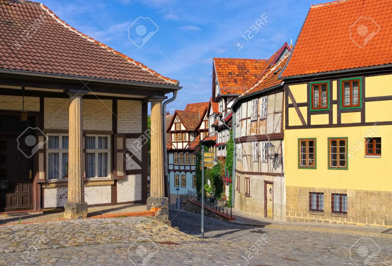 クヴェトリンブルク旧市街 の写真素材 画像素材 Image