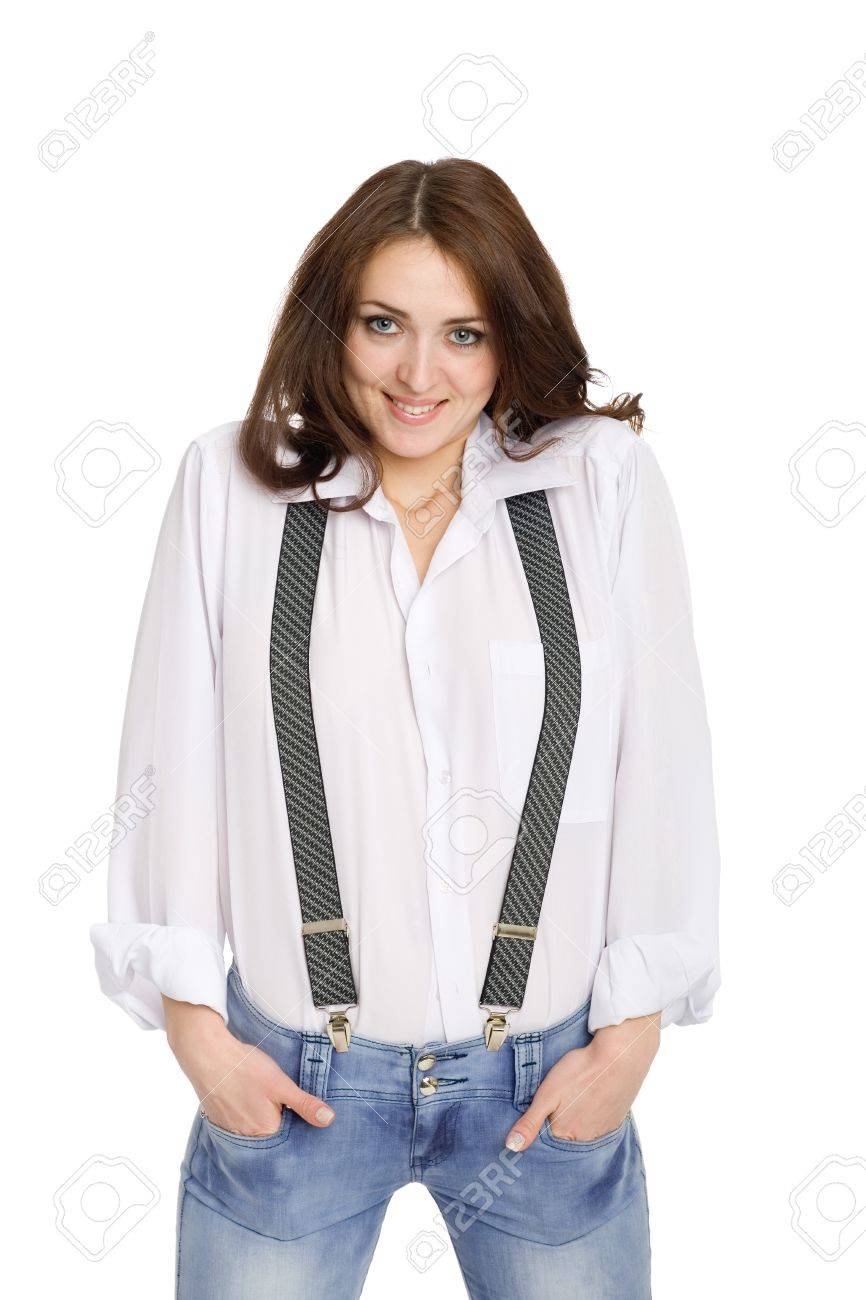 jeans with suspenders for ladies