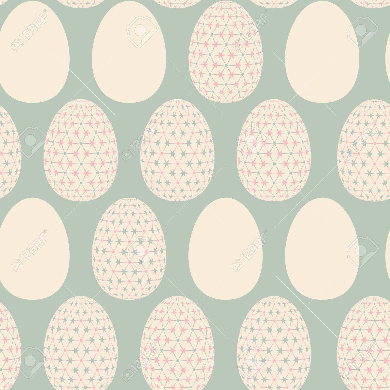 seamless pattern with easter eggs template for design textile eggs template