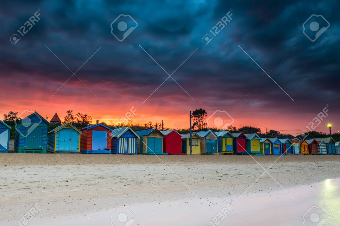 Brighton Beach Australia April 1 14 Colorful Beach House Stock Photo Picture And Royalty Free Image Image