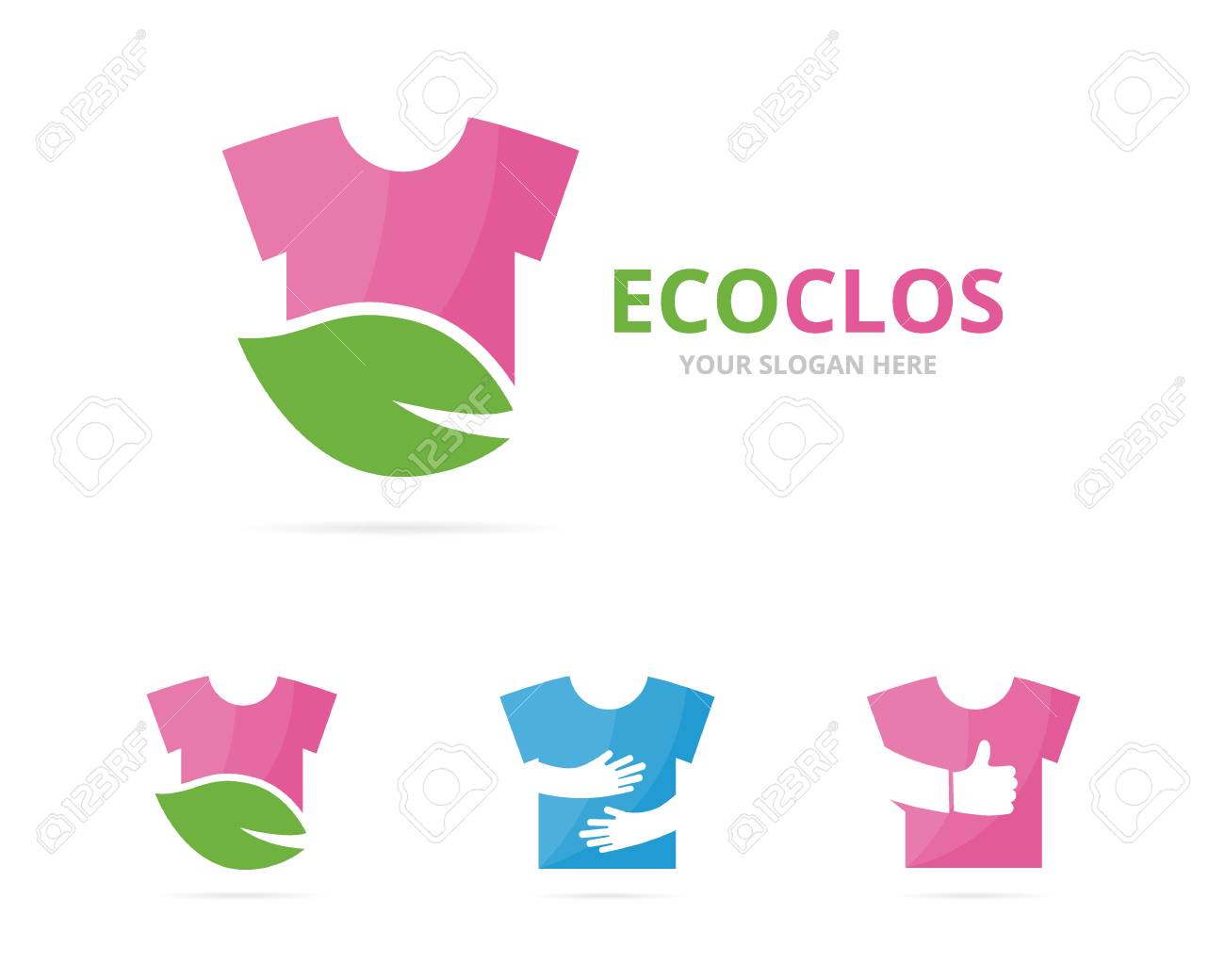 set of cloth logo