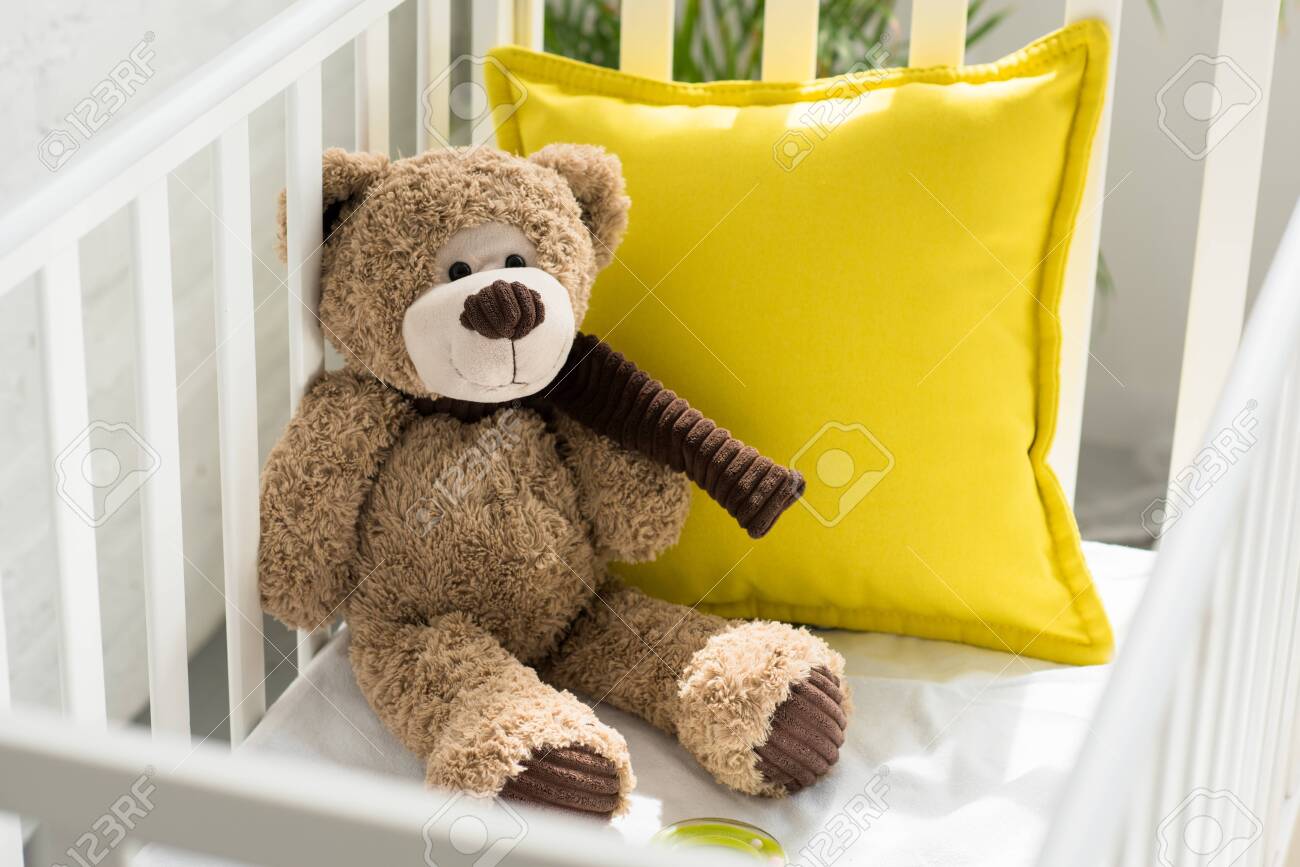 teddy bear baby pillow