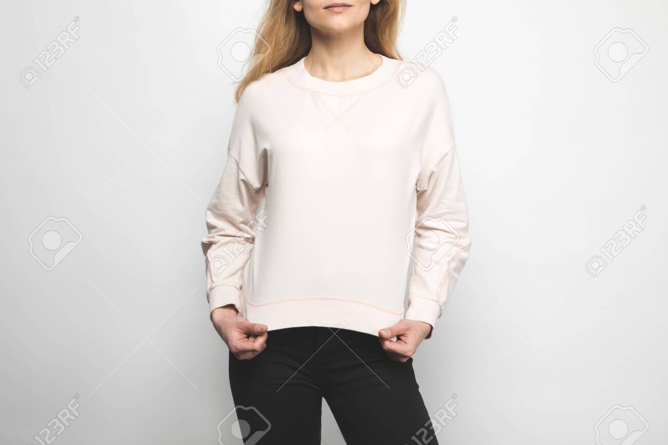 blank cropped hoodie
