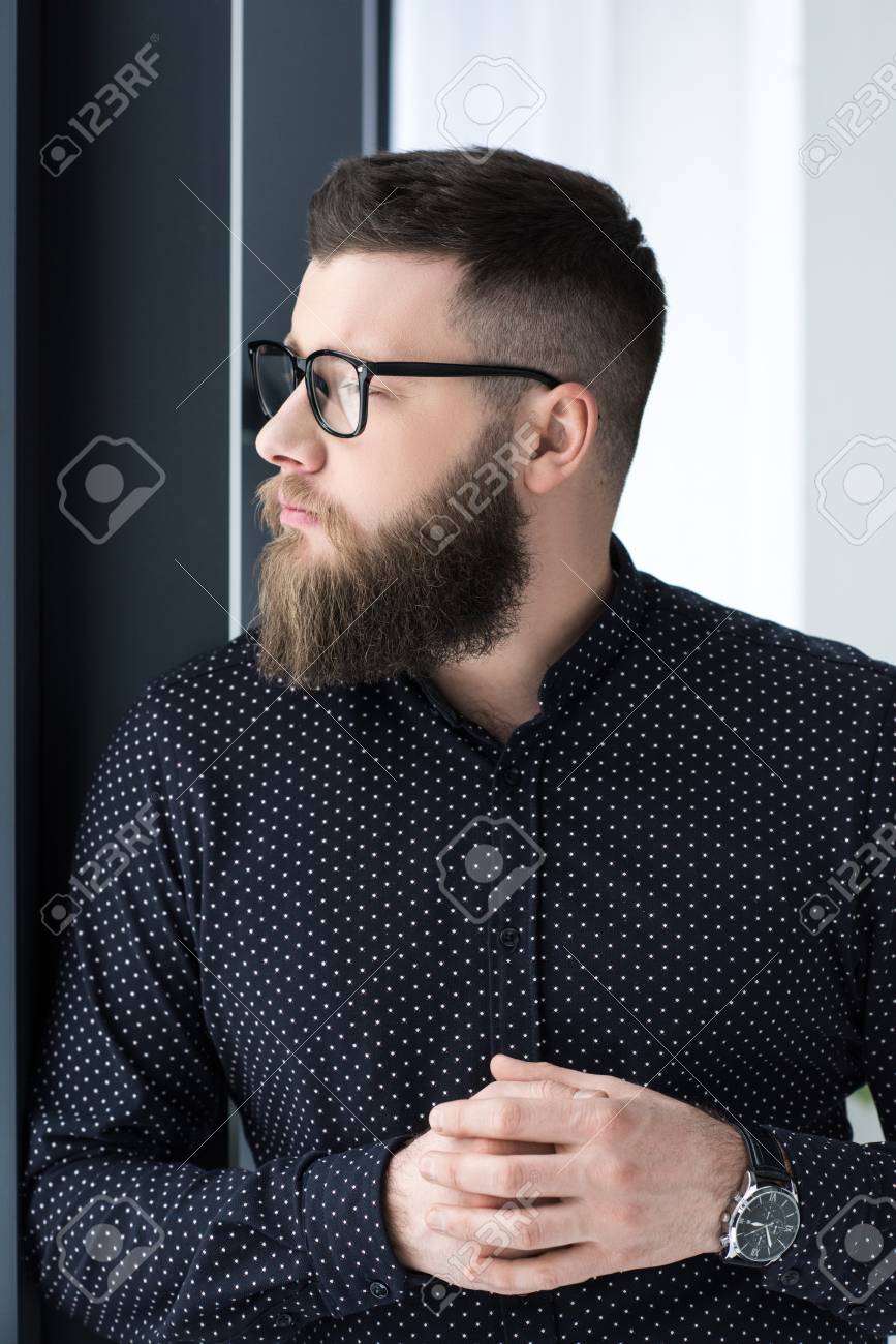 Image result for MEN WITH BEARD AND  GLASSES