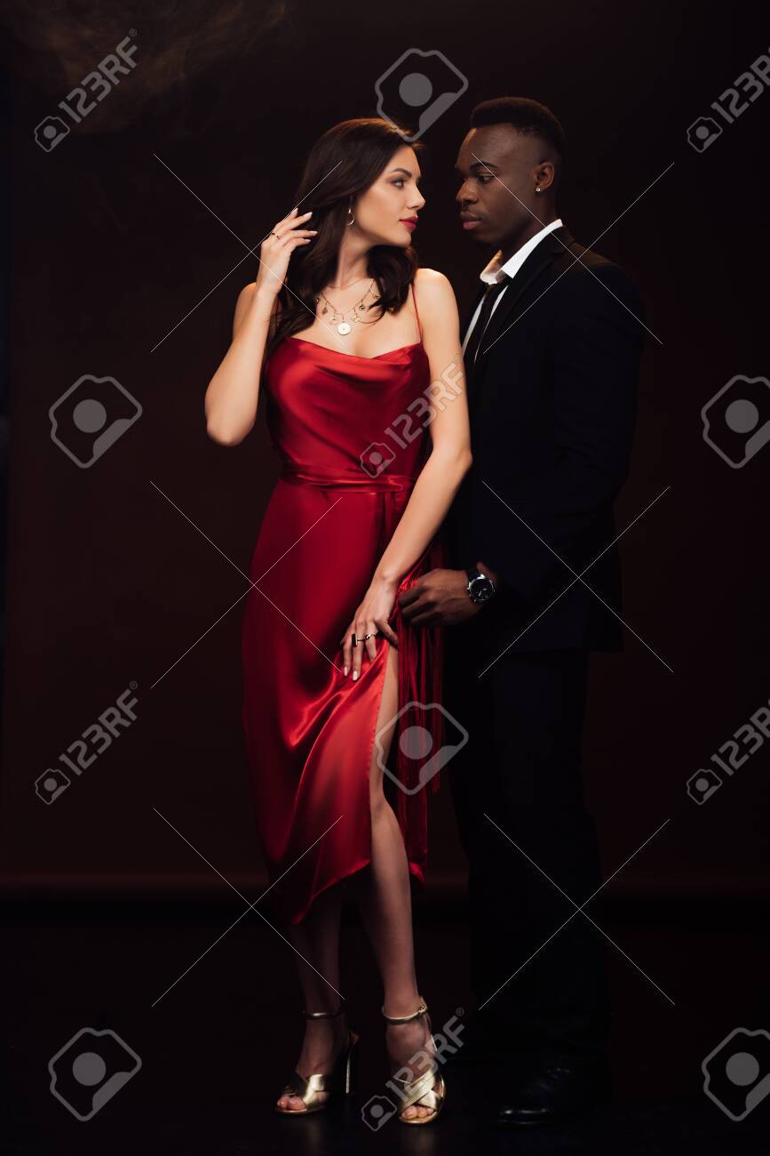 black couple in formal wear