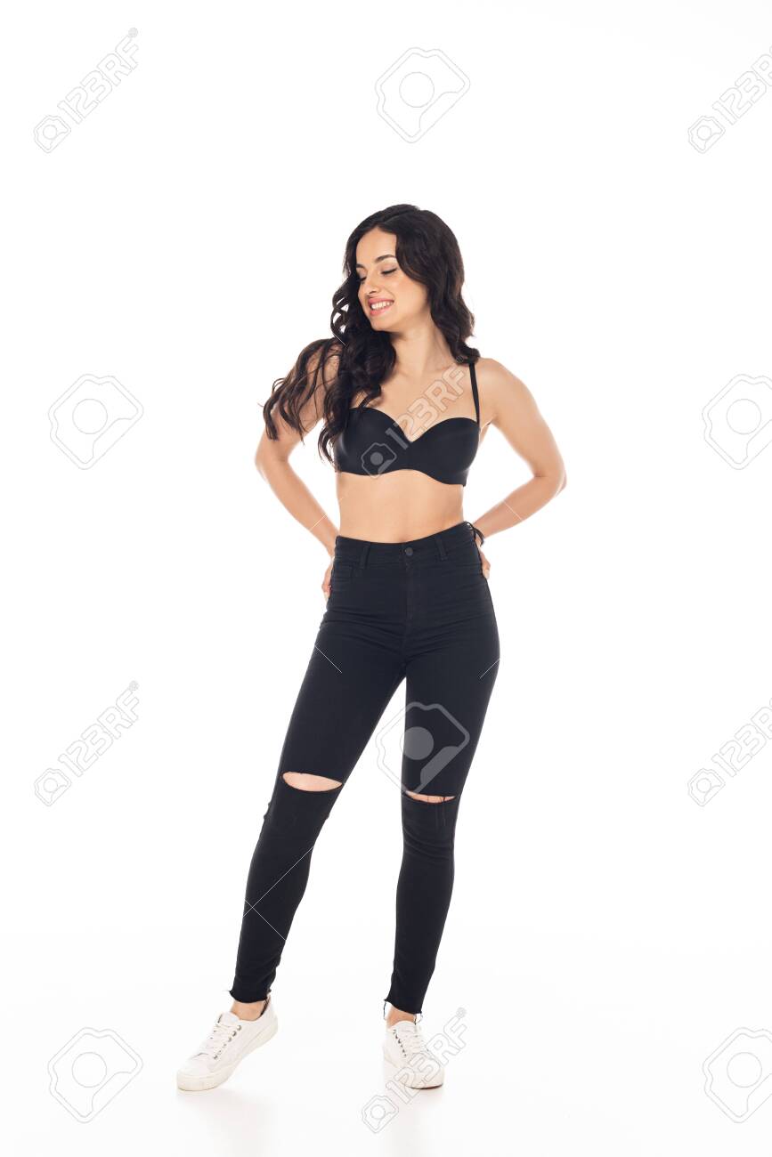 black bra and pants