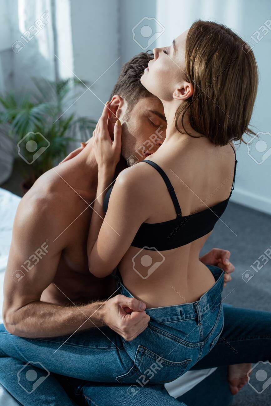 And Seductive Man Kissing Hot Woman