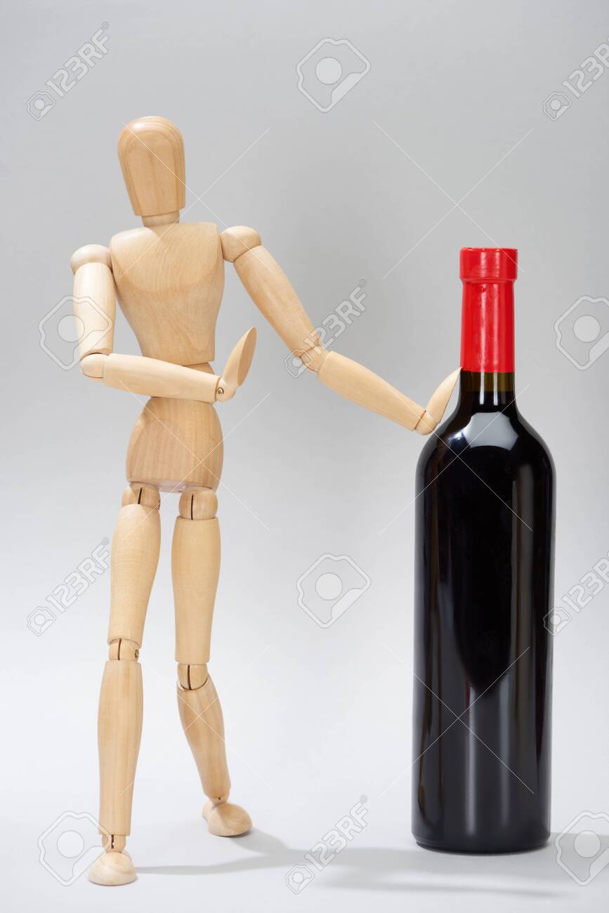 wooden doll bottle