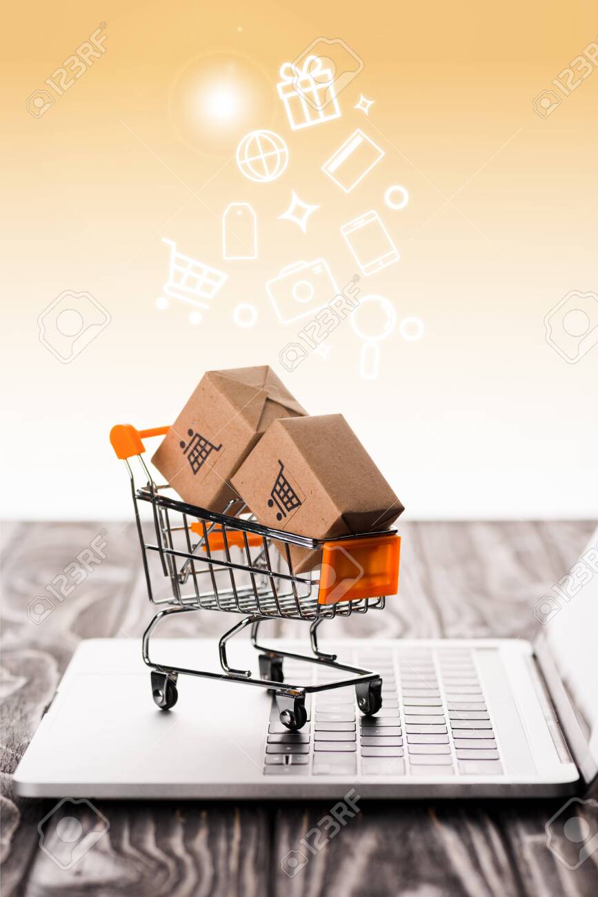 small toy shopping cart