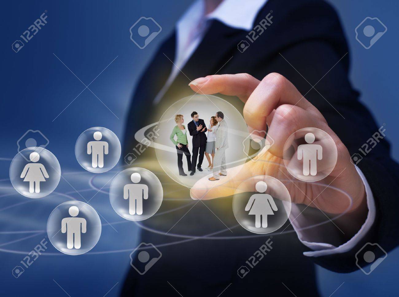 Social networking concept - with group of young people interacting - 18438207 Social networking concept - with group of young people interacting - 18438207