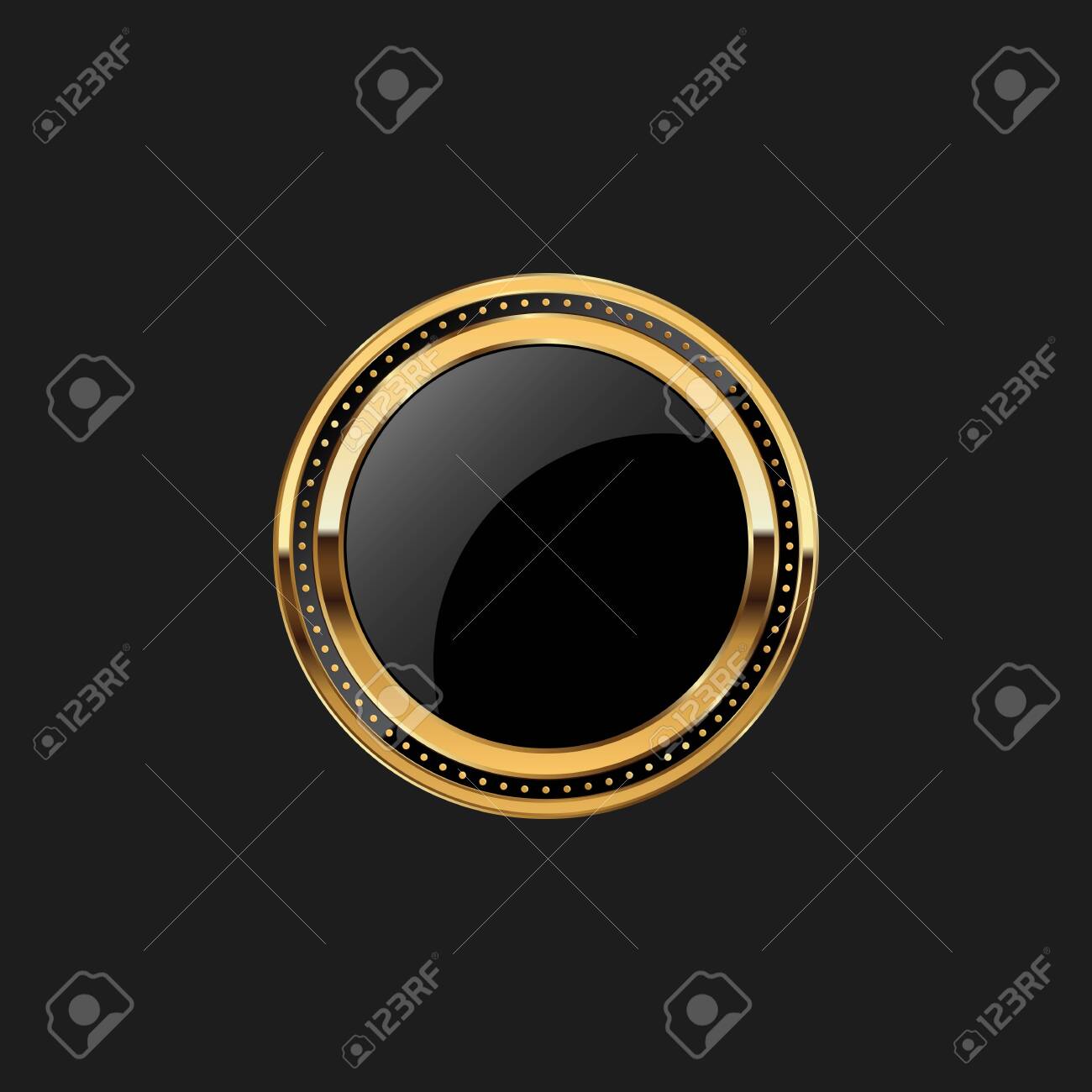 24 Gold Circle Logo Pin Logo Icon