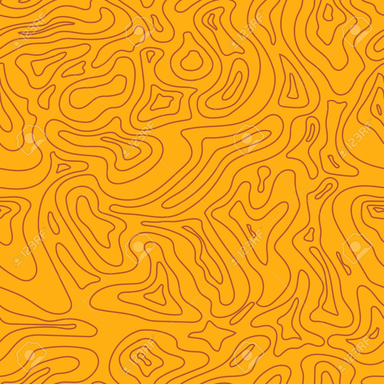 Yellow Colour In Topographic Map Topographic Map Yellow Seamless Pattern. Royalty Free Svg, Cliparts,  Vectors, And Stock Illustration. Image 49075855.