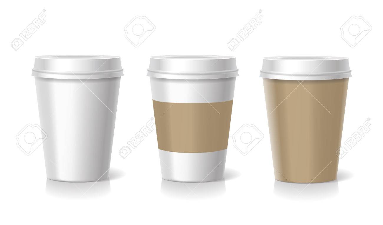 takeaway coffee cup templates illustration isolated stock photo