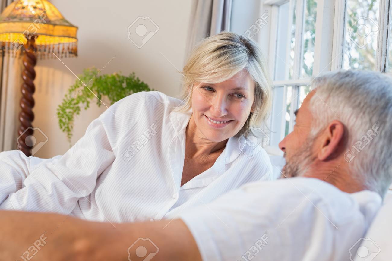 mature couple inbed Mature couple inbed