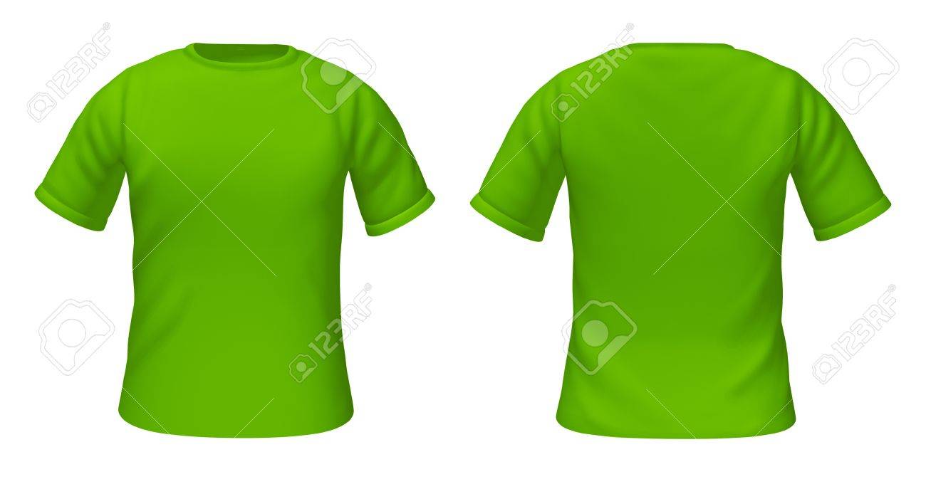 green t shirt template