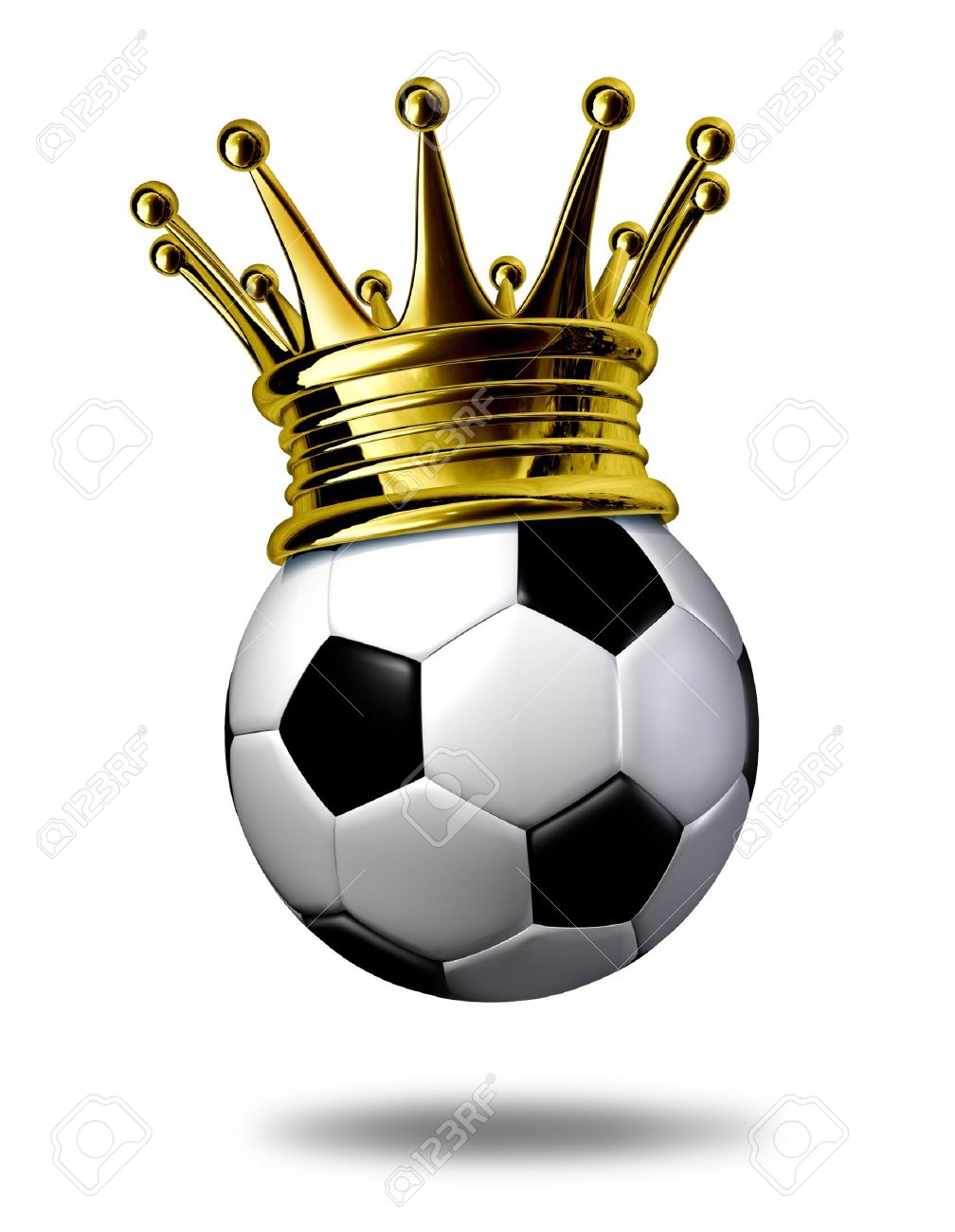 soccer champion symbol represented
