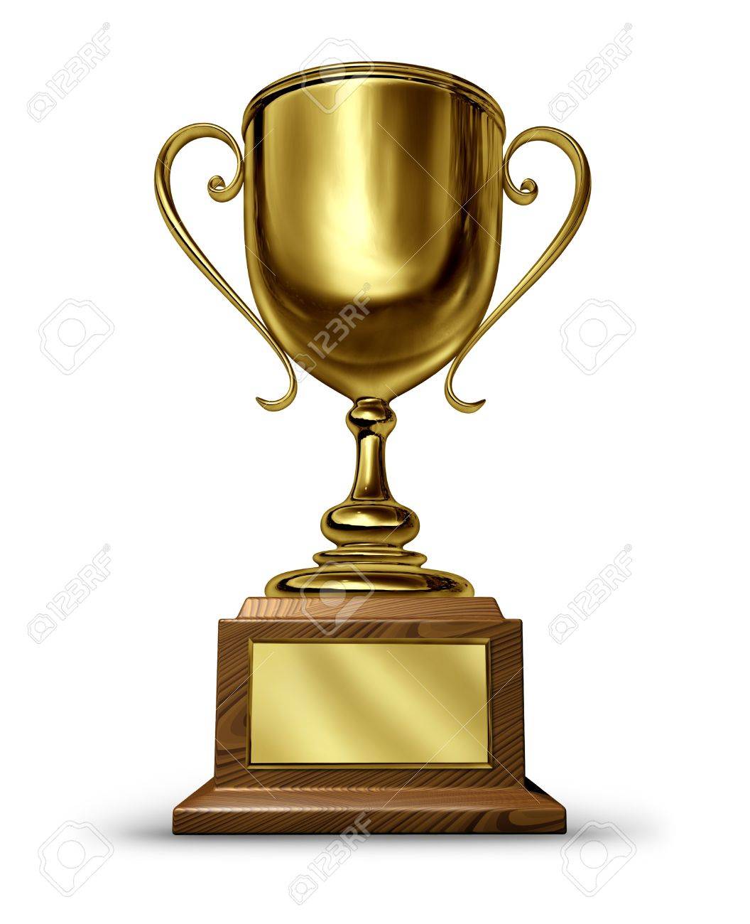 gold trophy with a