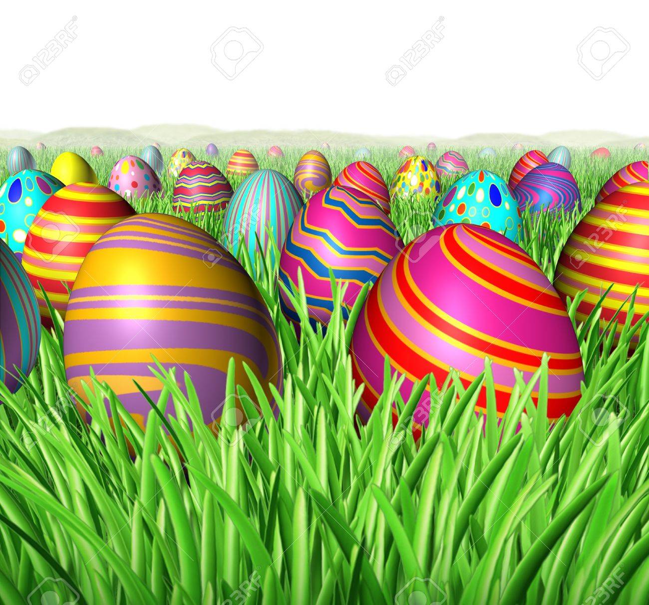 egg hunt and hunting for easter eggs in a feild of green grass easter egg hunt background