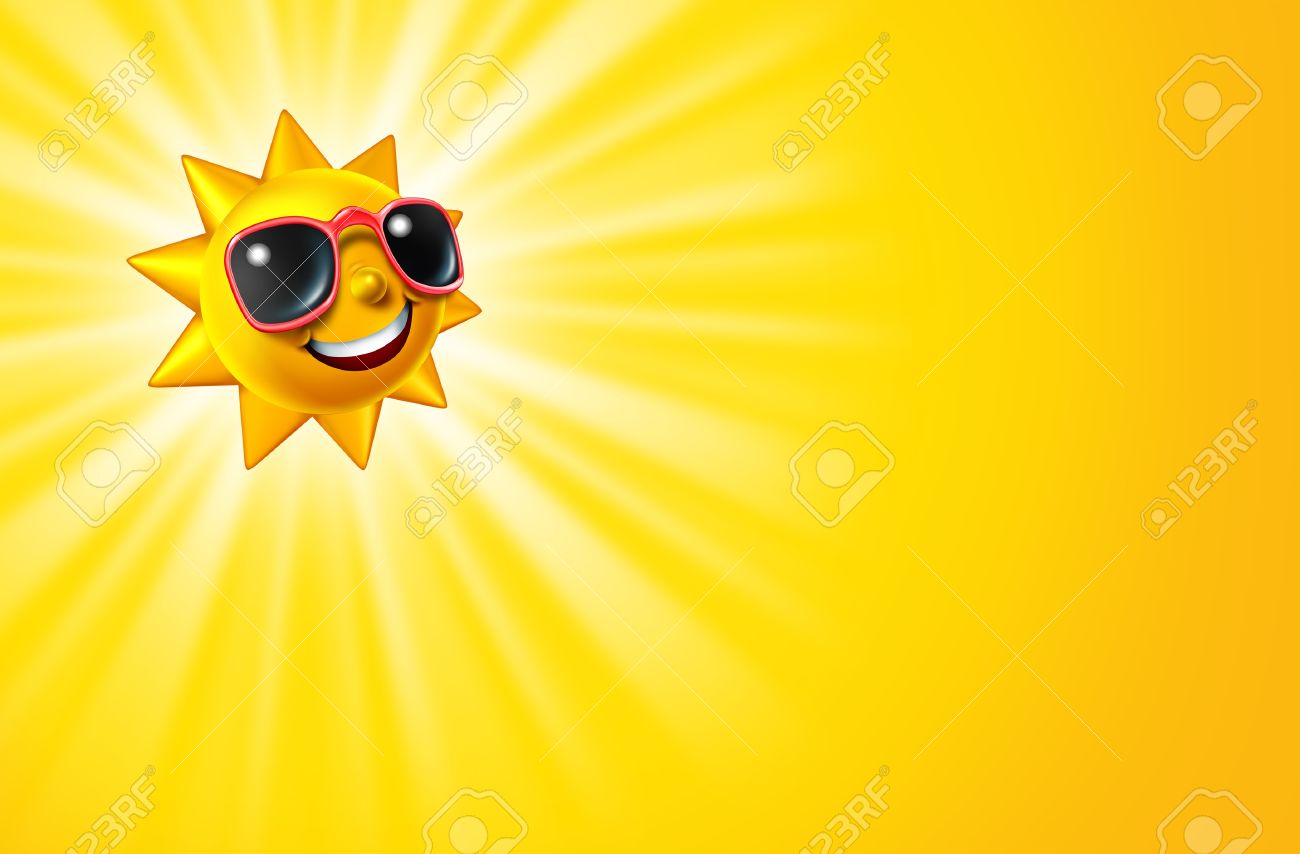 Smiling Hot Sun As A Summer Sunny Character With Sunglasses As Stock Photo Picture And Royalty Free Image Image 14345357
