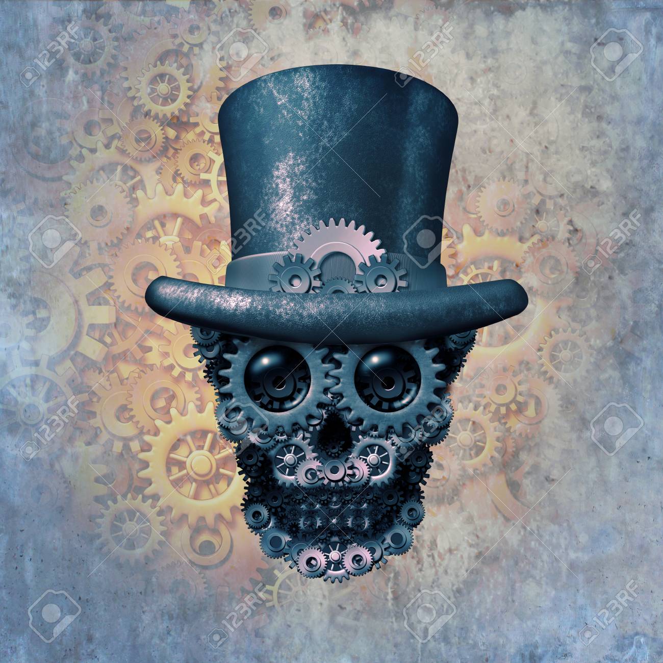 steampunk skeleton