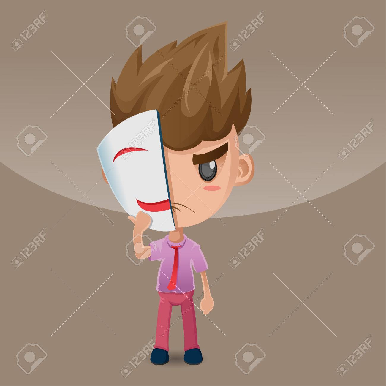 Man Hold Lacheln Maske Gefalschte Vektor Lizenzfrei Nutzbare Vektorgrafiken Clip Arts Illustrationen Image 60337630