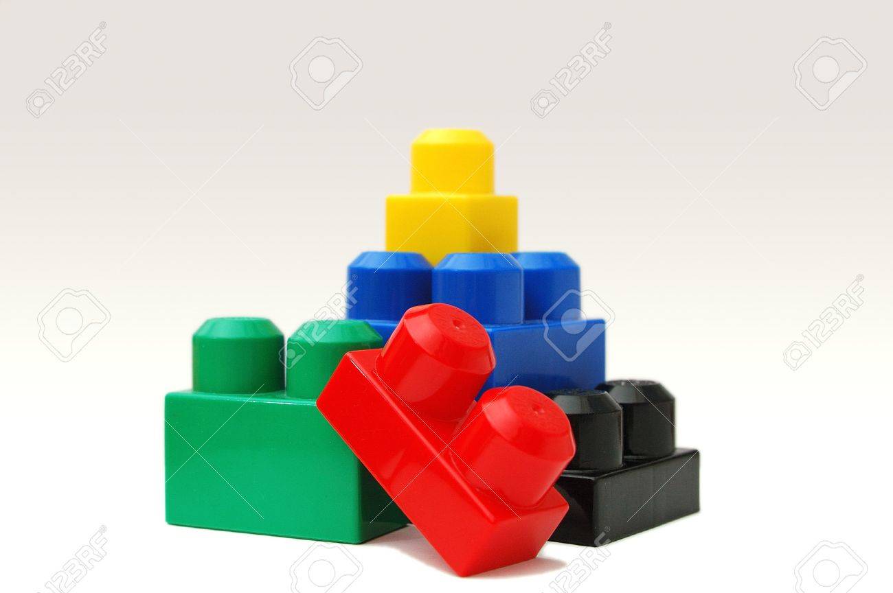 coloured building blocks