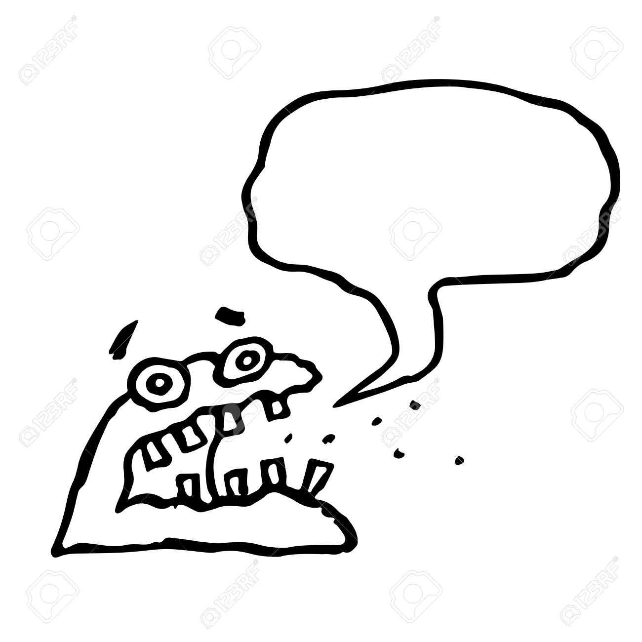 A Esponja Irritada Do Monstro Da Geleia Grita Balao De Fala Desenho A Mao Livre Isolado Fresco Dos Carateres Dos Desenhos Animados Ilustracao Vetorial Ilustraciones Vectoriales Clip Art Vectorizado Libre De Derechos