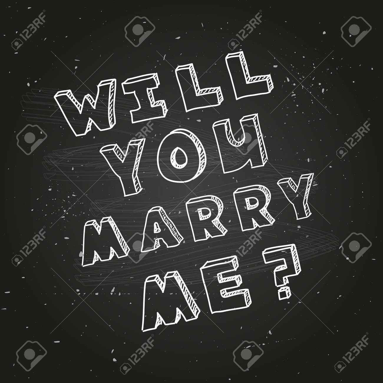 poster template for marriage proposal design will you merry black chalkboard background for design