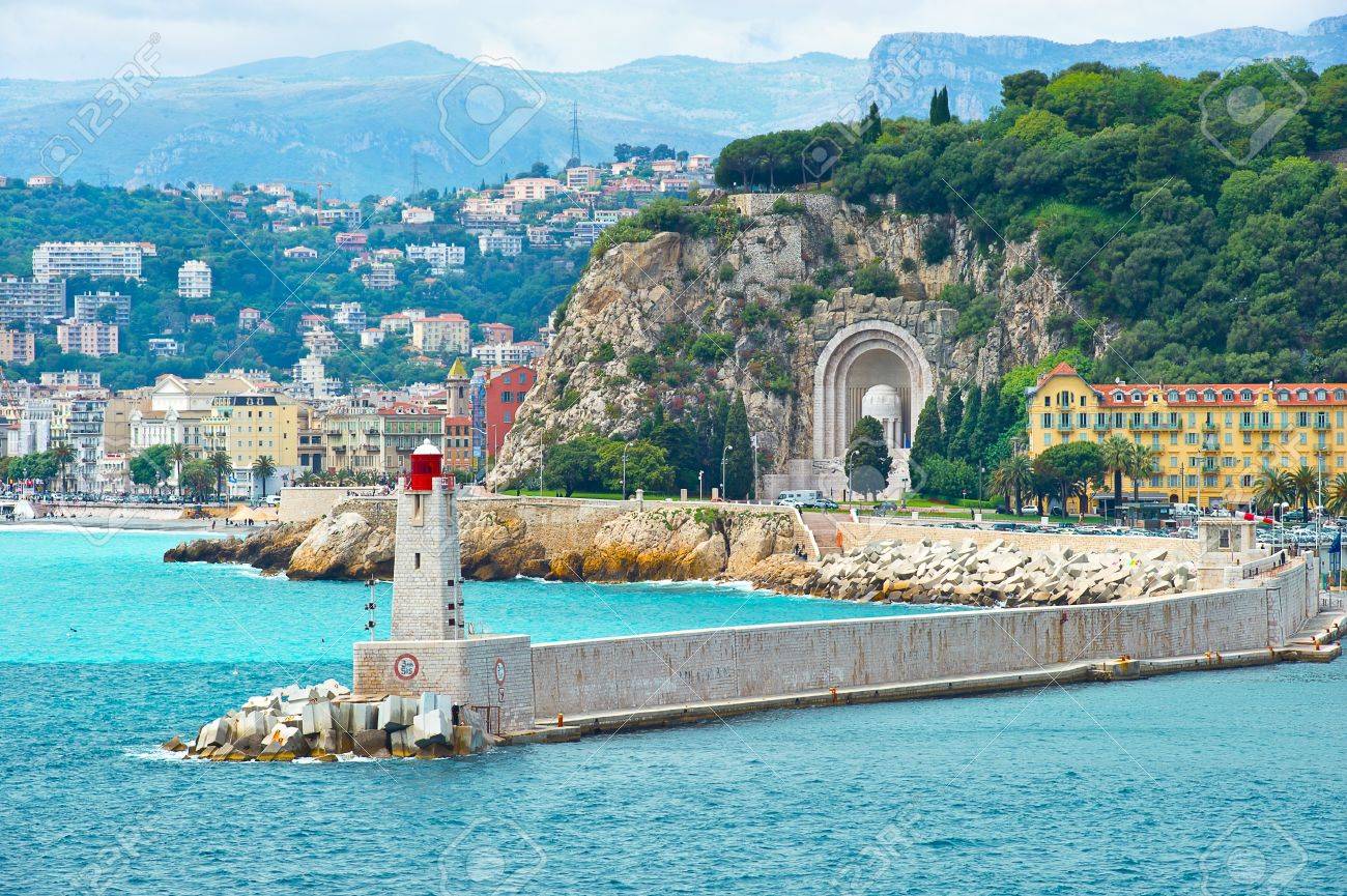View Of Mediterranean Resort Nice Cote D Azur France French Stock Photo Picture And Royalty Free Image Image